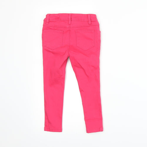 NEXT Girls Pink  Denim Skinny Jeans Size 2-3 Years