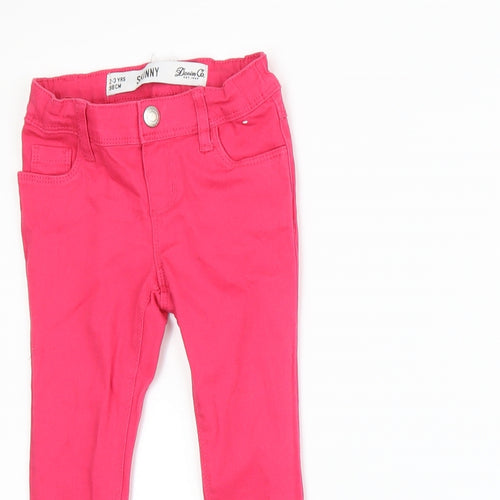 NEXT Girls Pink  Denim Skinny Jeans Size 2-3 Years