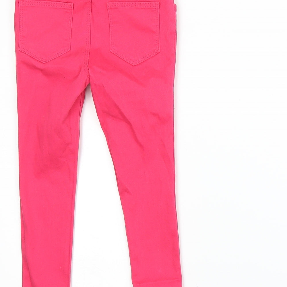 NEXT Girls Pink  Denim Skinny Jeans Size 2-3 Years