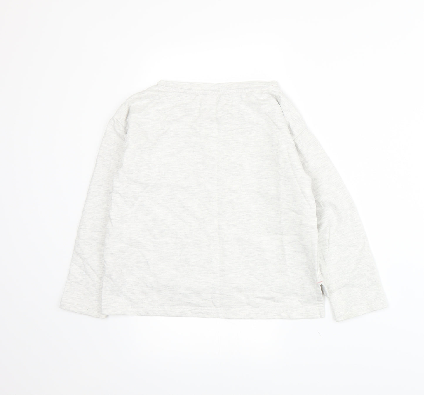 Lily & Dan Girls Grey  Jersey Pullover Sweatshirt Size 8-9 Years