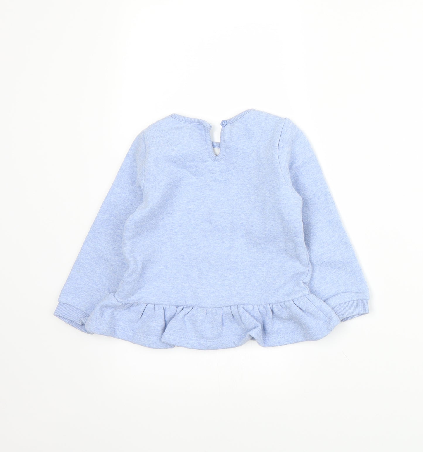 Disney Baby Girls Blue   Pullover Jumper Size 12-18 Months
