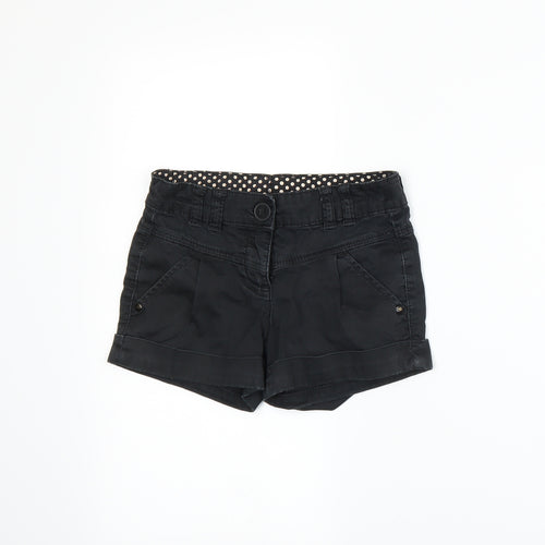NEXT Girls Black   Paperbag Shorts Size 6 Years