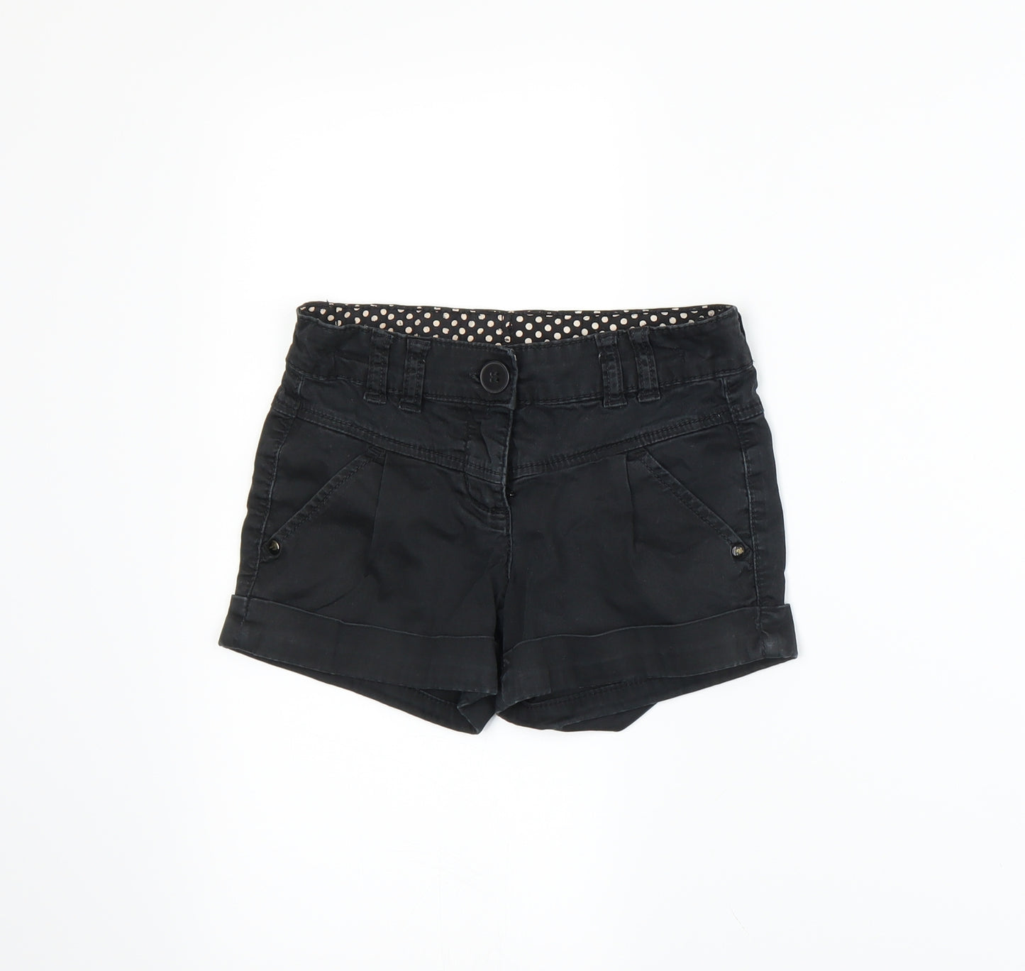 NEXT Girls Black   Paperbag Shorts Size 6 Years