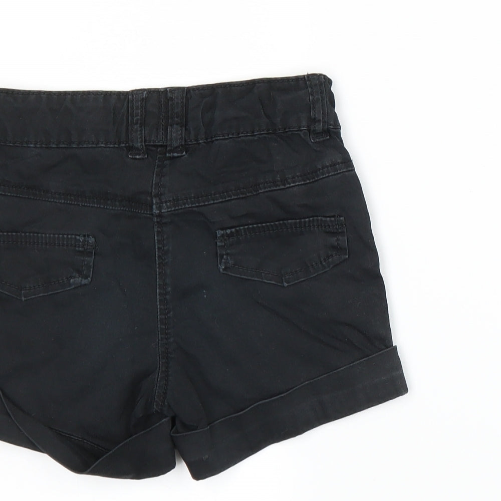 NEXT Girls Black   Paperbag Shorts Size 6 Years