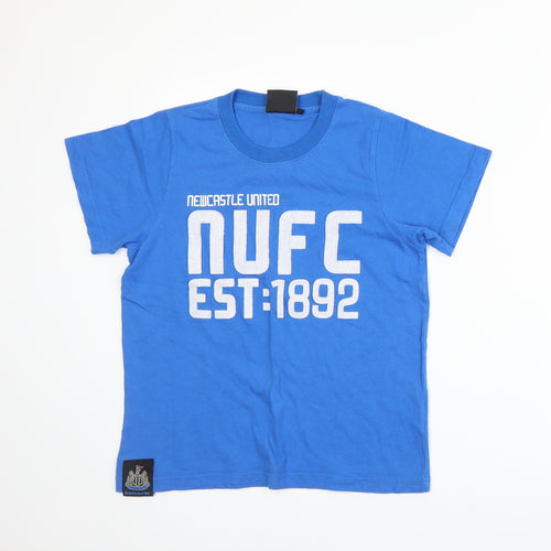 Newcastle United Boys Blue  Jersey Basic T-Shirt Size 12-13 Years