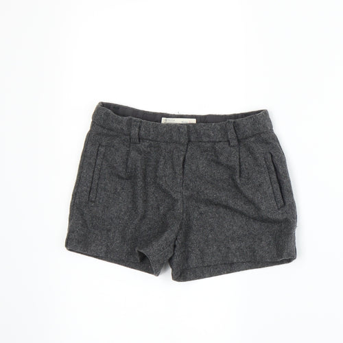 Zara Girls Grey   Hot Pants Shorts Size 5 Years