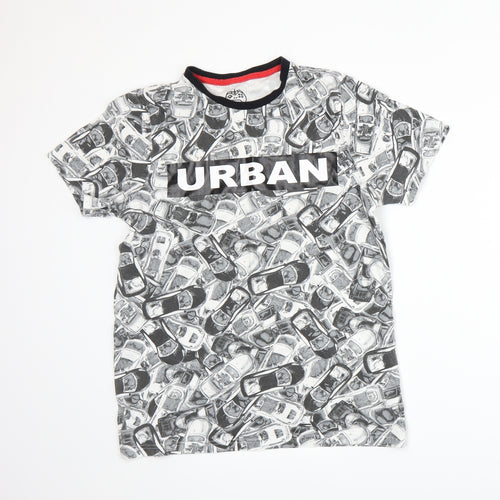 F&F Boys Grey  Jersey Basic T-Shirt Size 13-14 Years