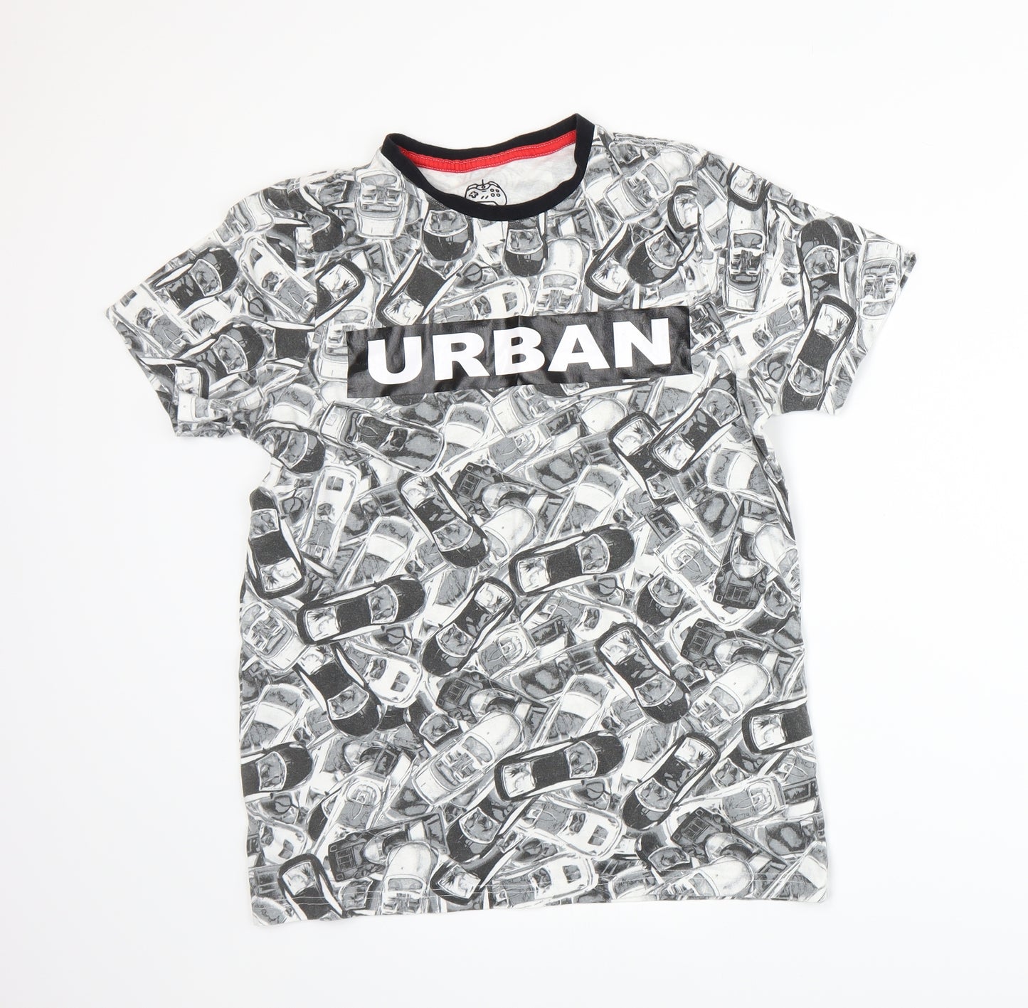 F&F Boys Grey  Jersey Basic T-Shirt Size 13-14 Years
