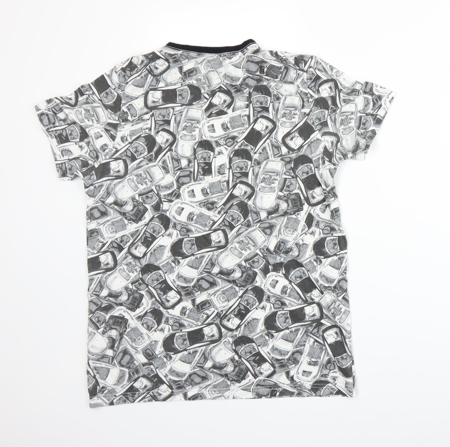 F&F Boys Grey  Jersey Basic T-Shirt Size 13-14 Years