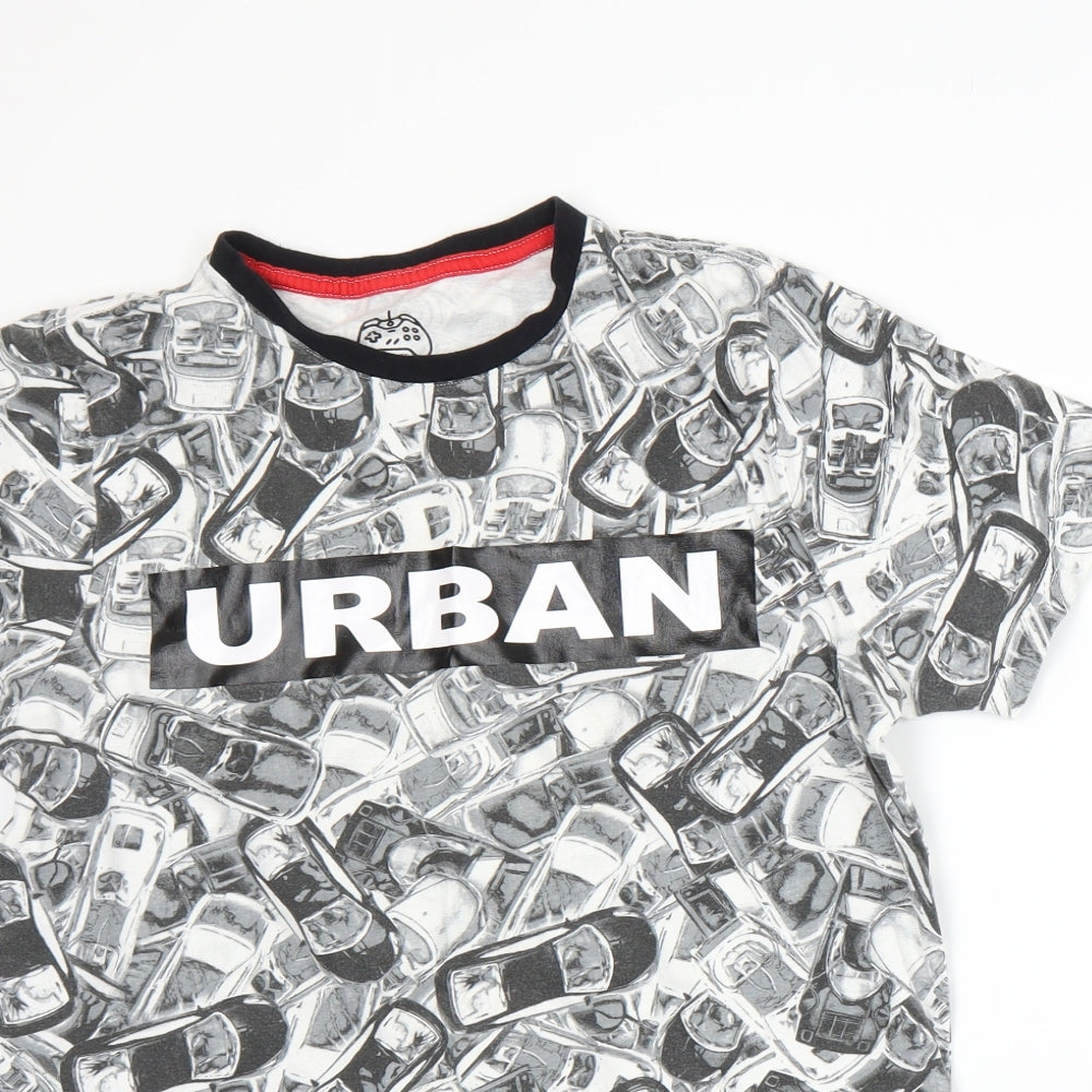 F&F Boys Grey  Jersey Basic T-Shirt Size 13-14 Years