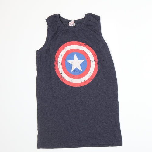 Marvel Boys Blue   Basic Tank Size 12-13 Years