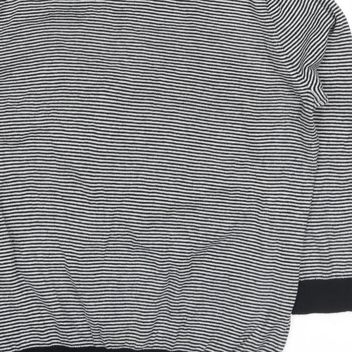 NEXT Womens Black Striped  Pullover Jumper Size 12