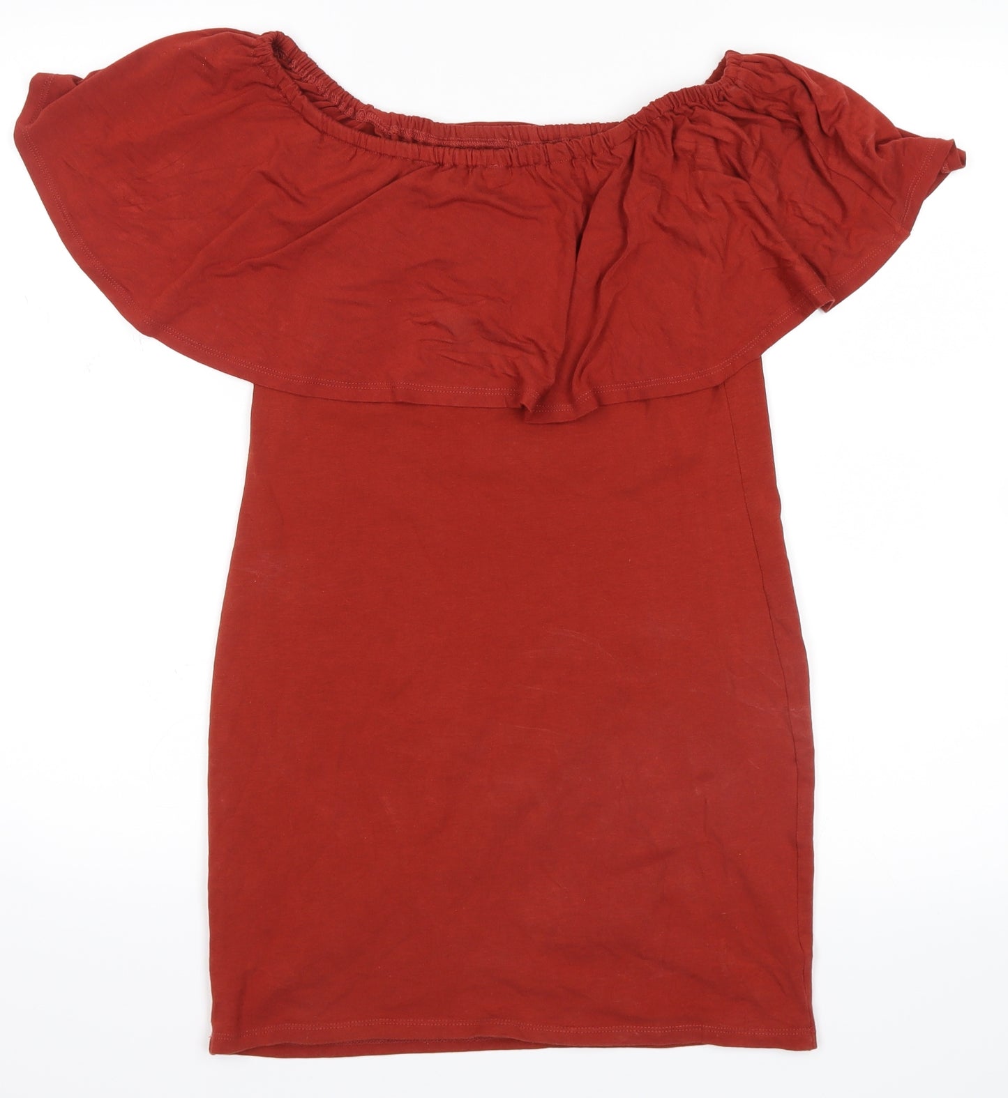 Miss Selfridge Womens Orange   Basic Blouse Size 10