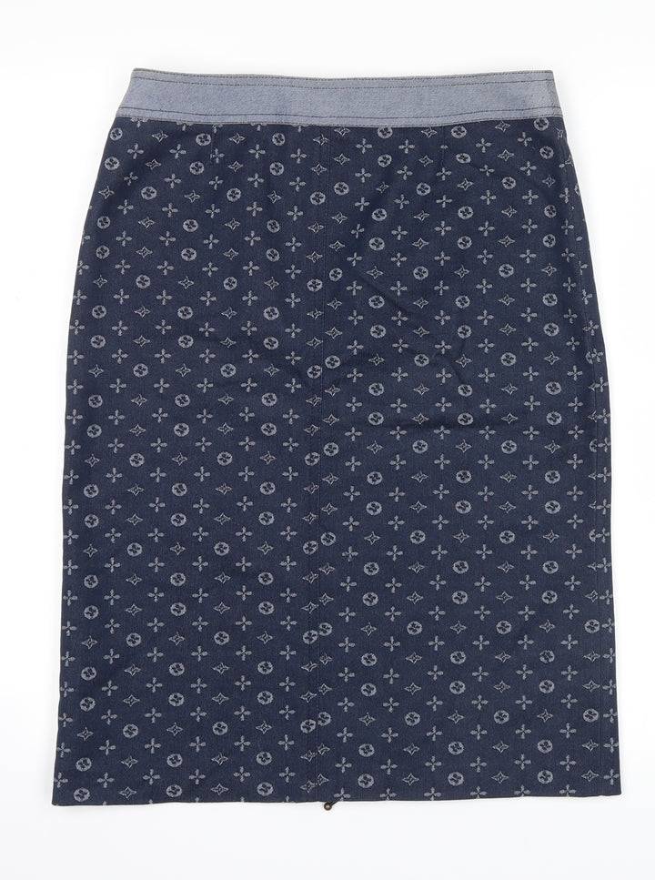 no brand Womens Blue Straight & Pencil Skirt Size 10