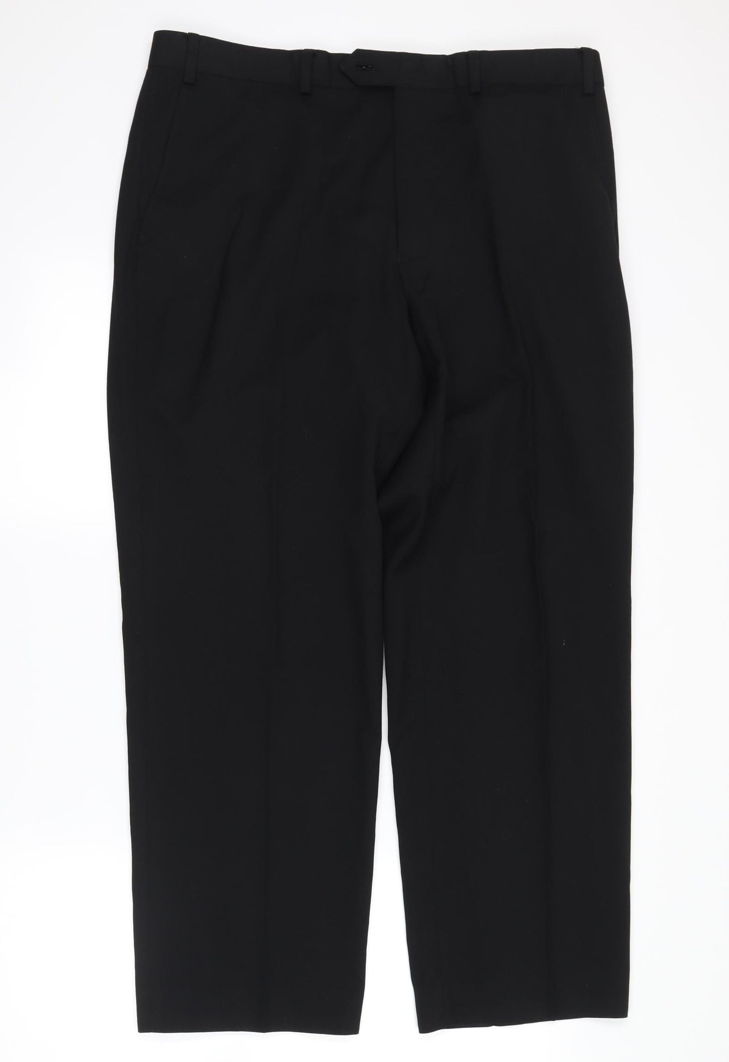 Marks and Spencer Mens Black   Trousers  Size 36 in L24 in