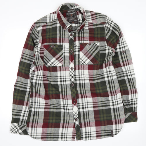 Craghoppers Mens Green Plaid   Button-Up Size M