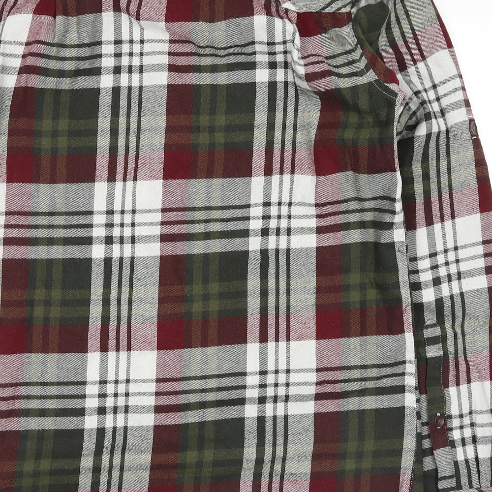 Craghoppers Mens Green Plaid   Button-Up Size M