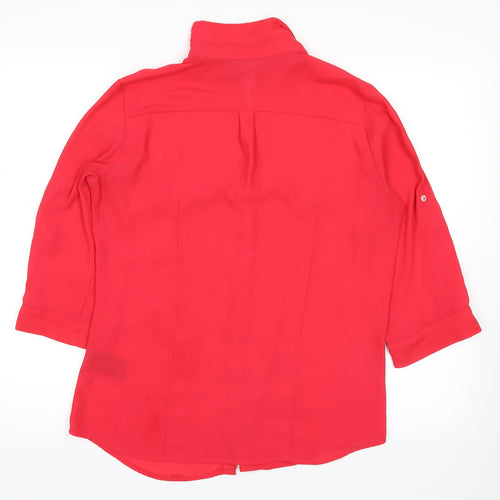 H&M Womens Pink   Basic Button-Up Size 12