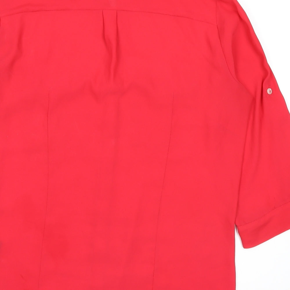 H&M Womens Pink   Basic Button-Up Size 12