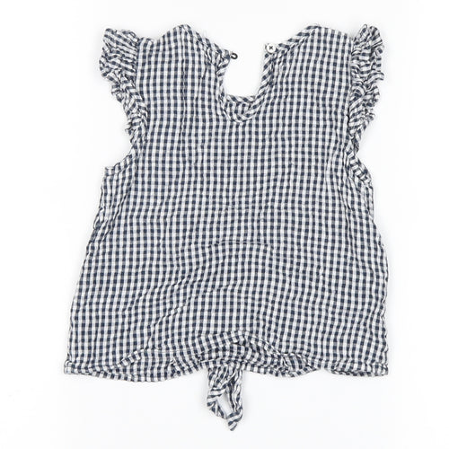 George Girls White Plaid  Basic Tank Size 4-5 Years
