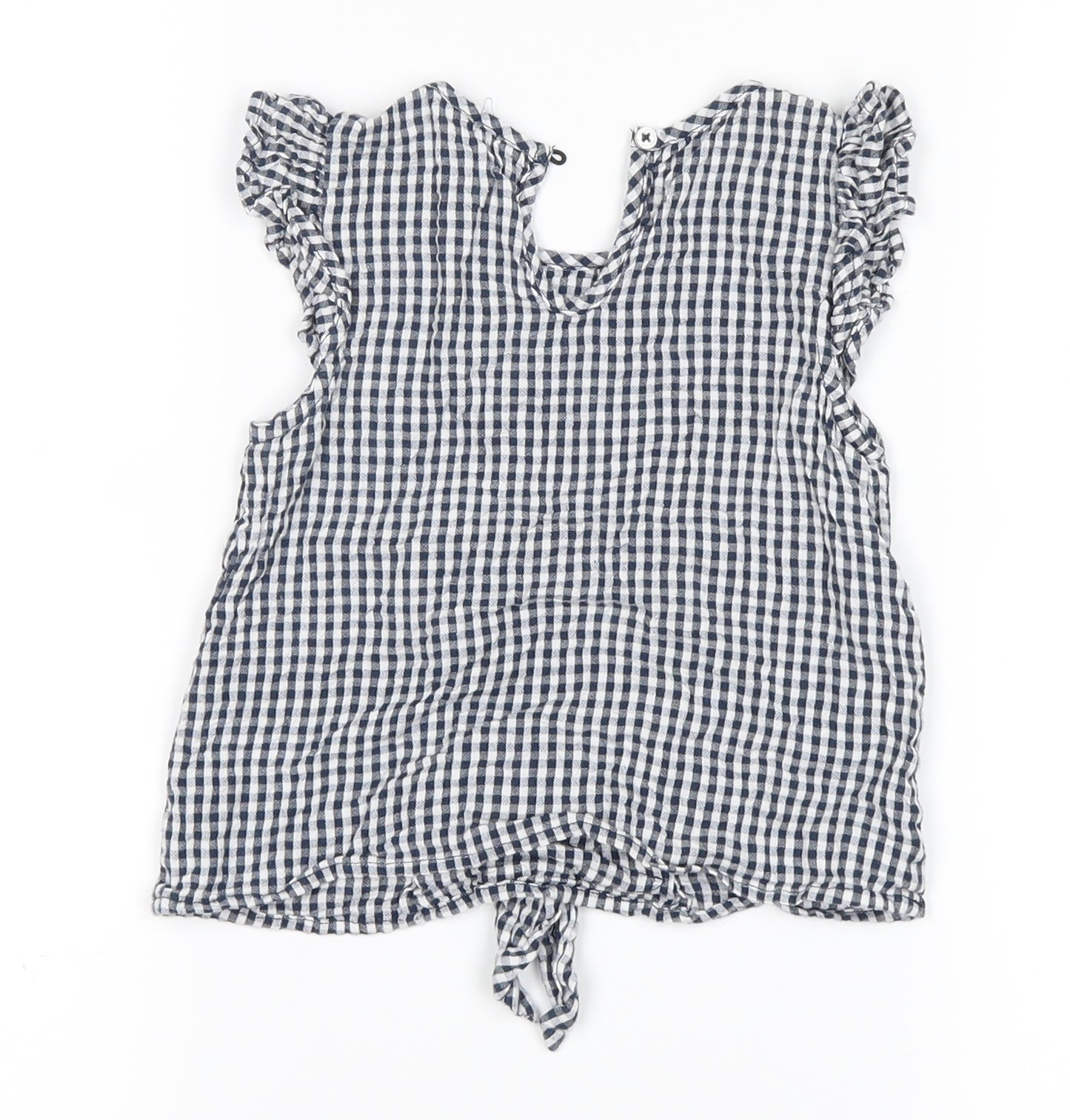 George Girls White Plaid  Basic Tank Size 4-5 Years