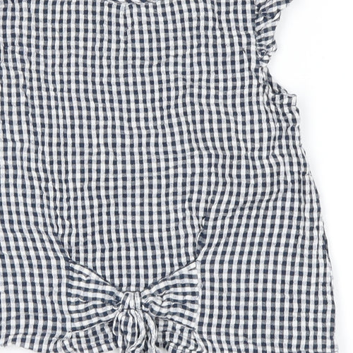 George Girls White Plaid  Basic Tank Size 4-5 Years