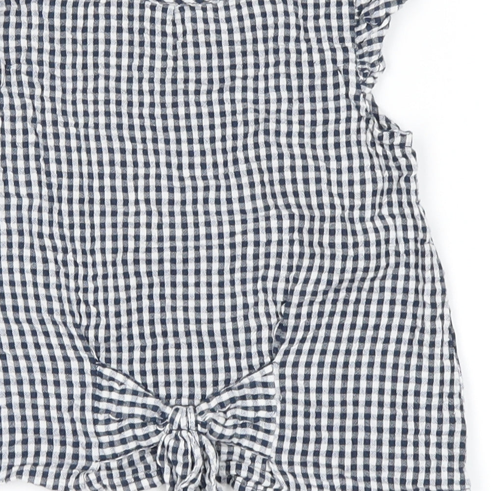 George Girls White Plaid  Basic Tank Size 4-5 Years