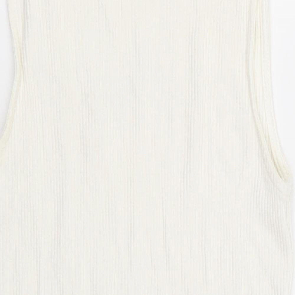 F&F Womens White   Basic T-Shirt Size 6