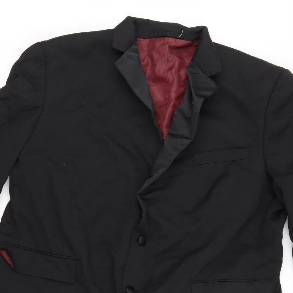 M&S Mens Black   Jacket Blazer Size 48