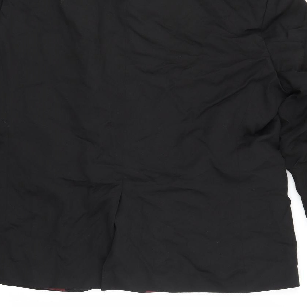 M&S Mens Black   Jacket Blazer Size 48