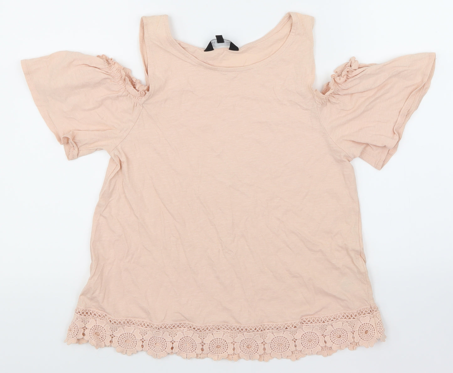 NewLook Womens Ivory Floral  Basic T-Shirt Size 12