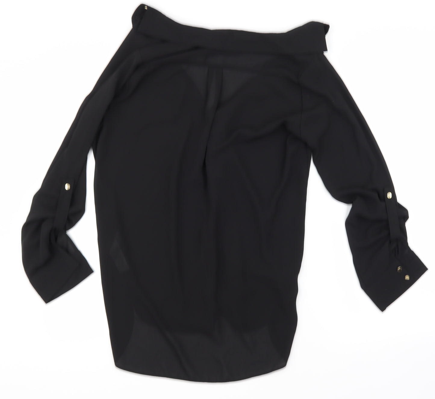 Primark Womens Black   Basic Button-Up Size 10