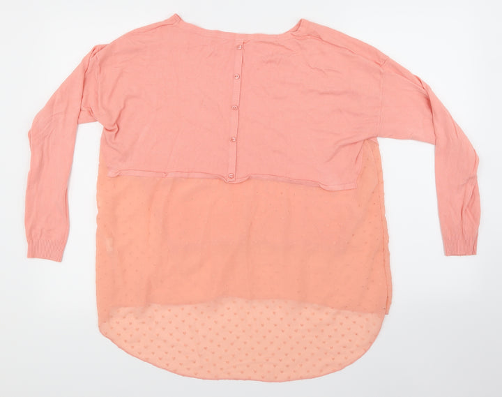 Bonmarché Womens Pink Basic Blouse Size M