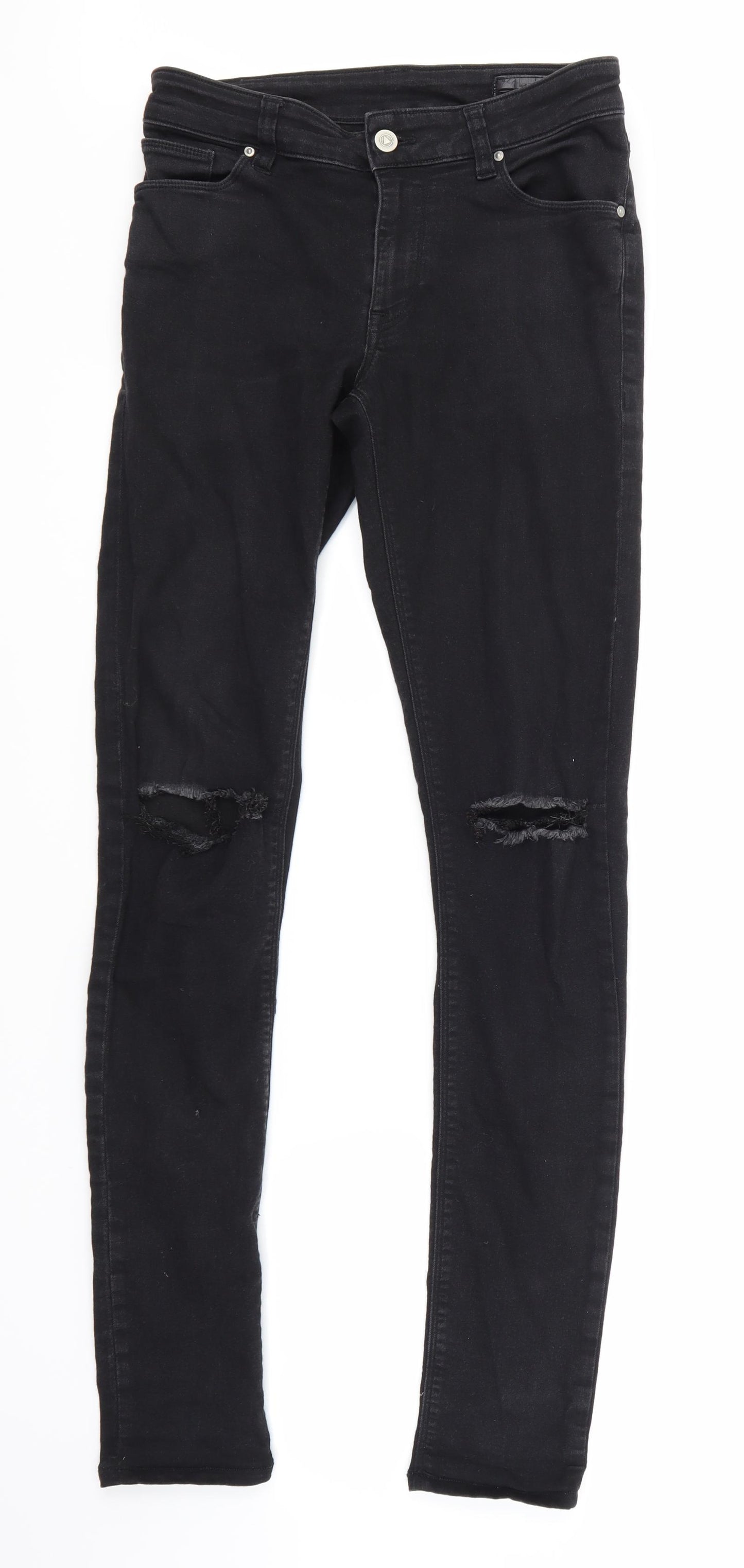 ASOS Womens Black   Skinny Jeans Size 10 L34 in
