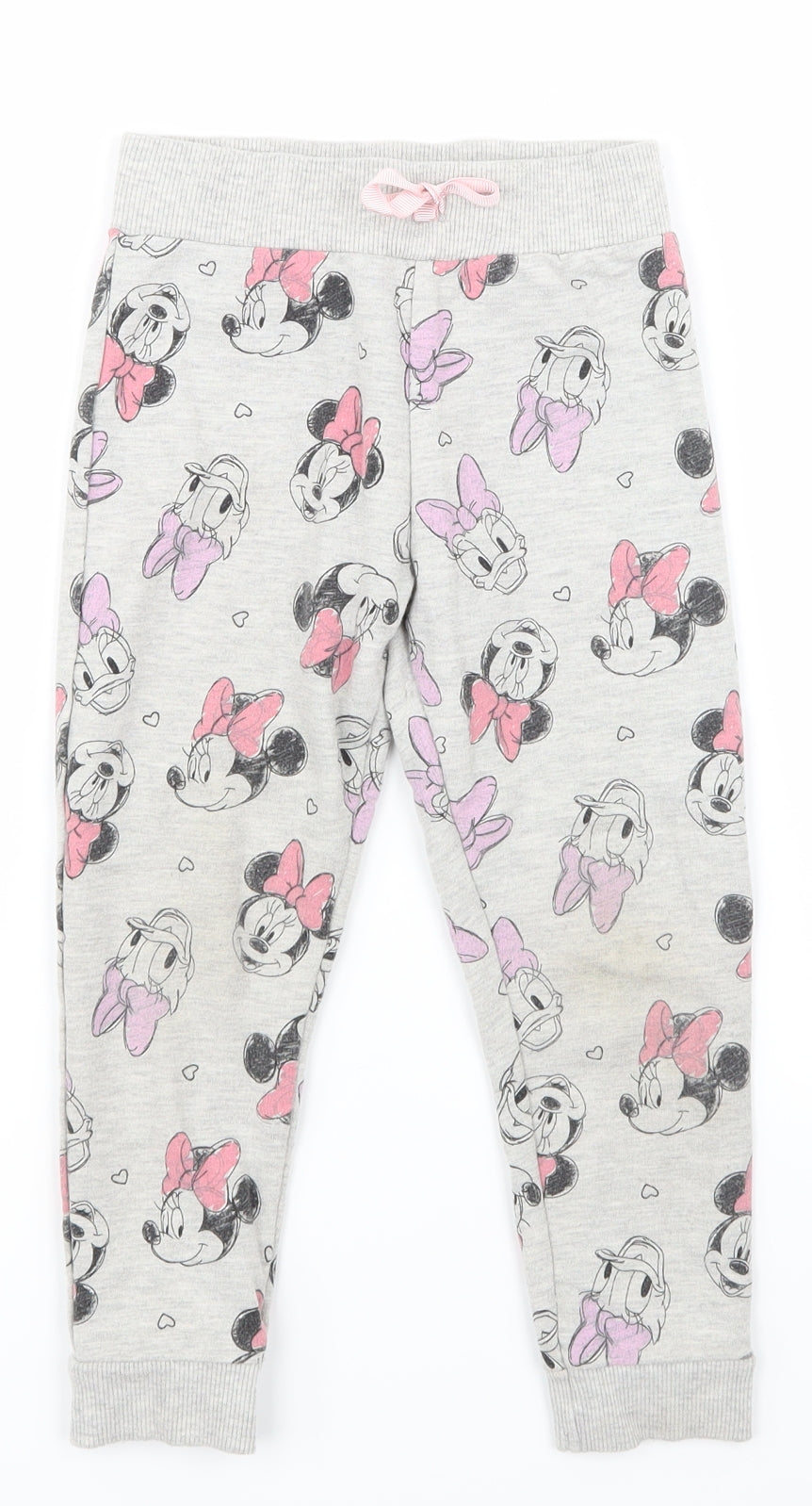 George  Girls Grey   Jogger Trousers Size 3-4 Years