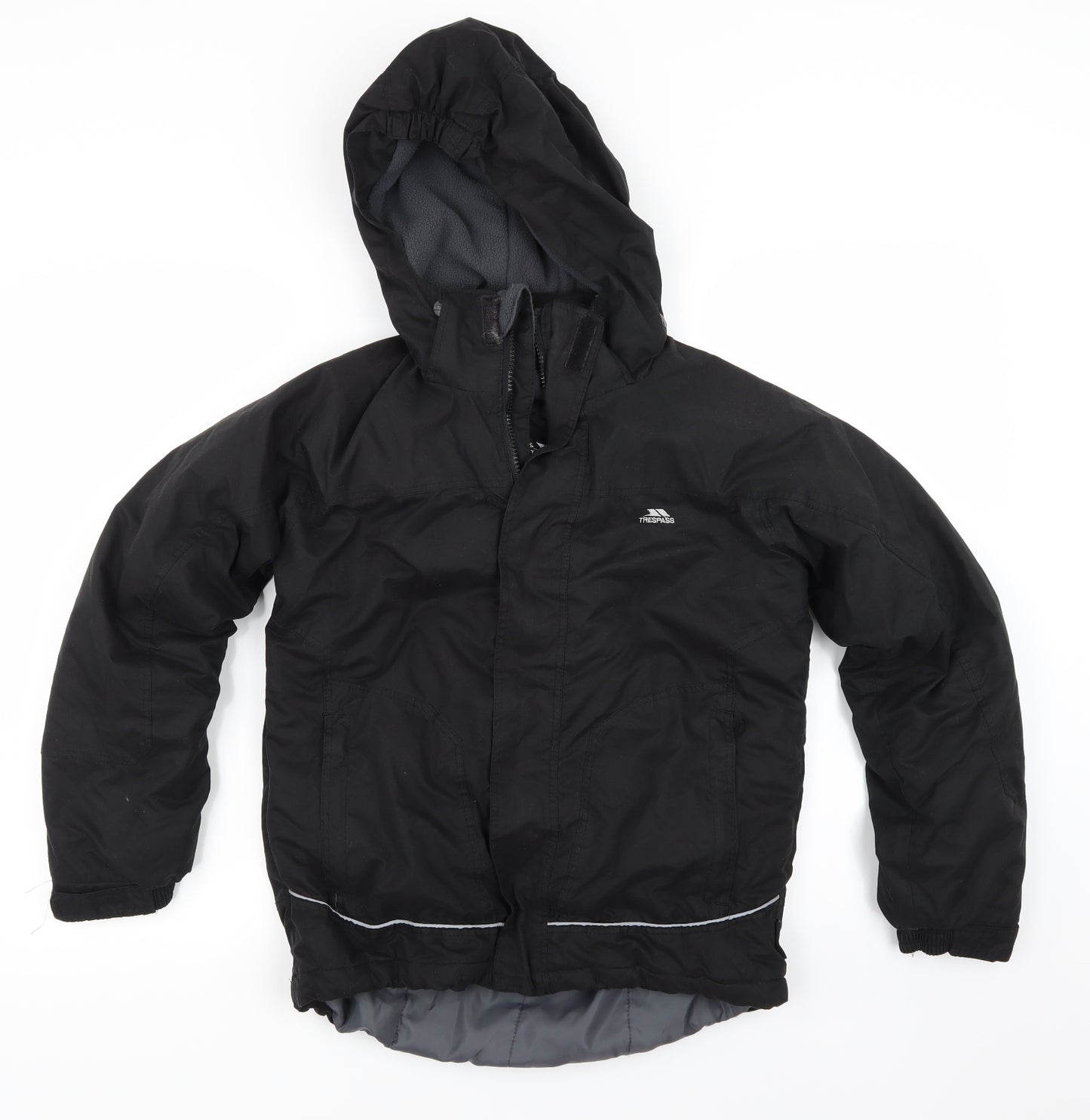 Trespass Boys Black   Puffer Jacket Coat Size 11-12 Years