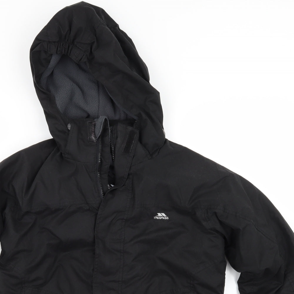Trespass Boys Black   Puffer Jacket Coat Size 11-12 Years