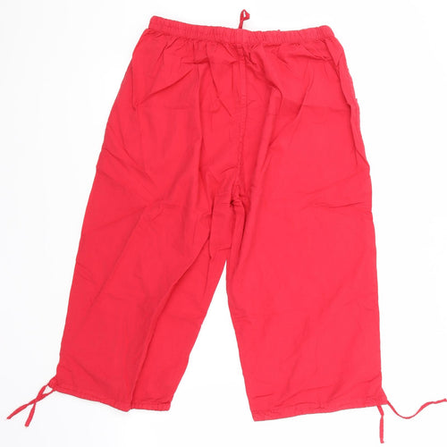 eliane Womens Red   Mom Shorts One Size