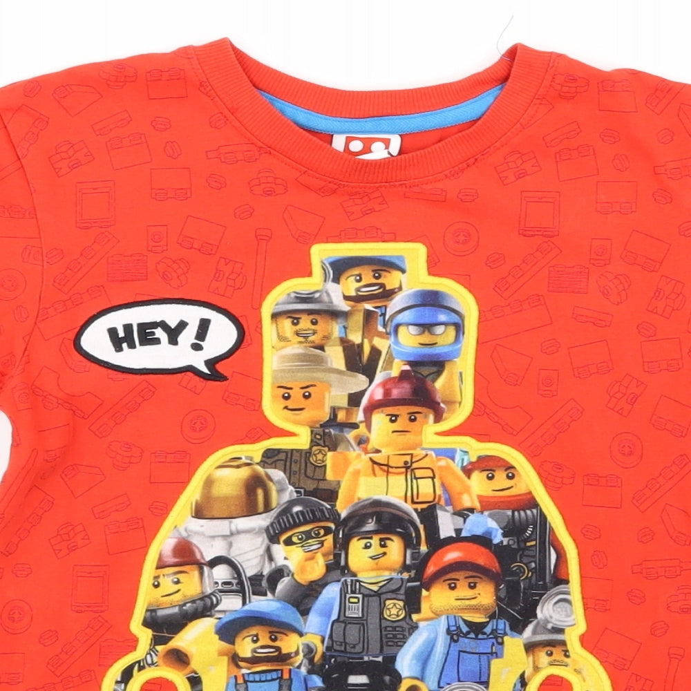 George Boys Red   Pullover T-Shirt Size 9 Years  - Lego