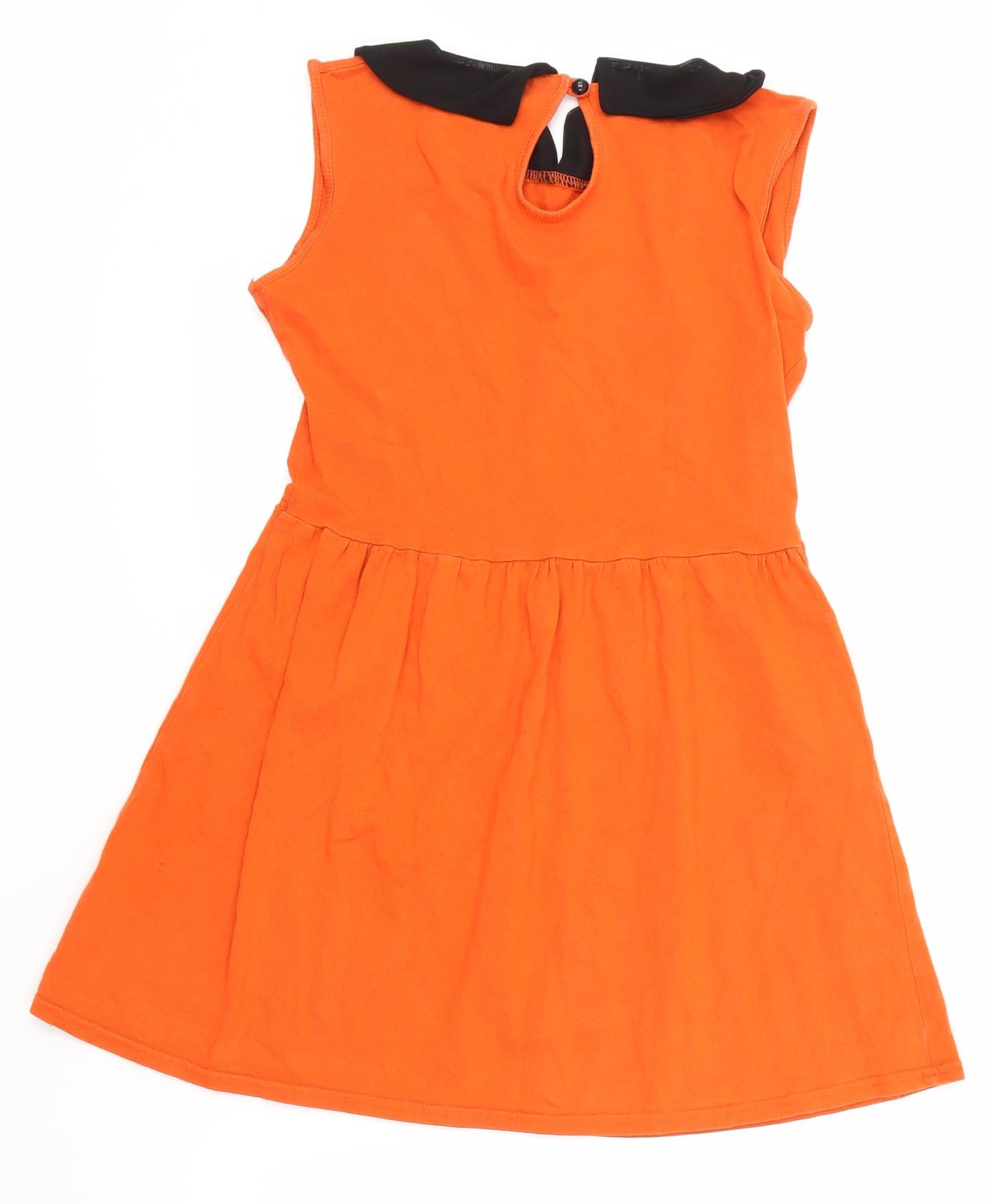 mise Womens Orange   Shirt Dress  Size 8