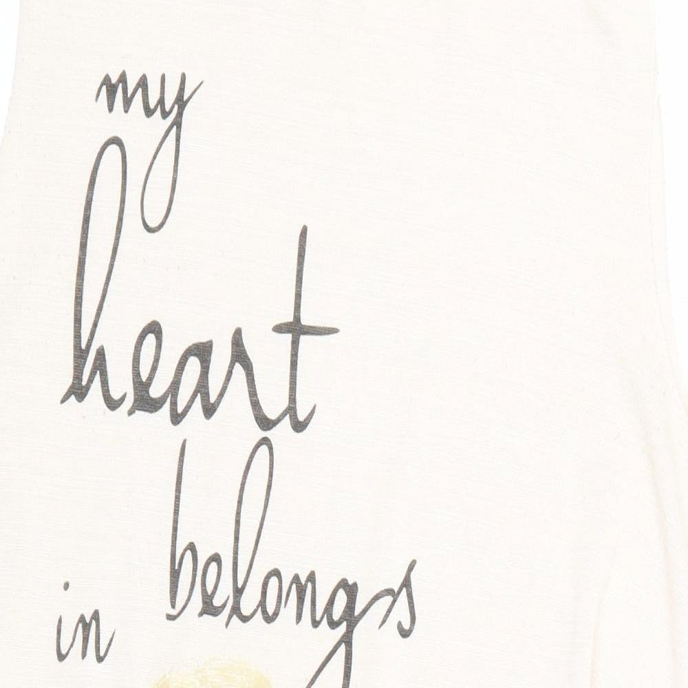 River Isalnd Womens Beige   Basic T-Shirt Size 12