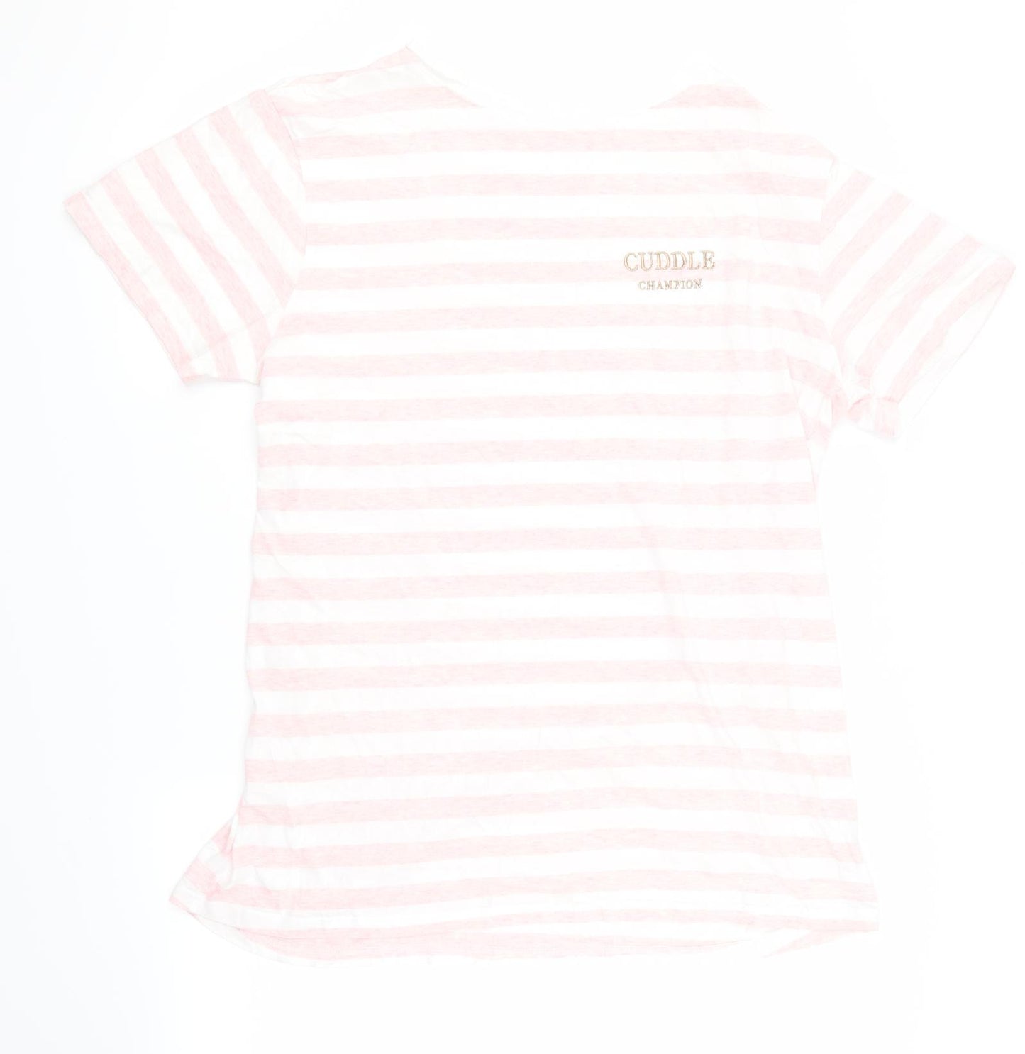 Primark Womens Pink Striped  Kaftan Nightshirt Size 10