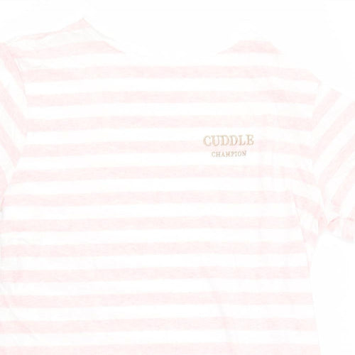 Primark Womens Pink Striped  Kaftan Nightshirt Size 10