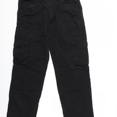 Millstone Mens Black   Cargo Trousers Size 32 in L26 in