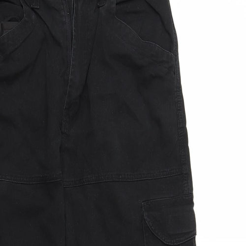 Millstone Mens Black   Cargo Trousers Size 32 in L26 in