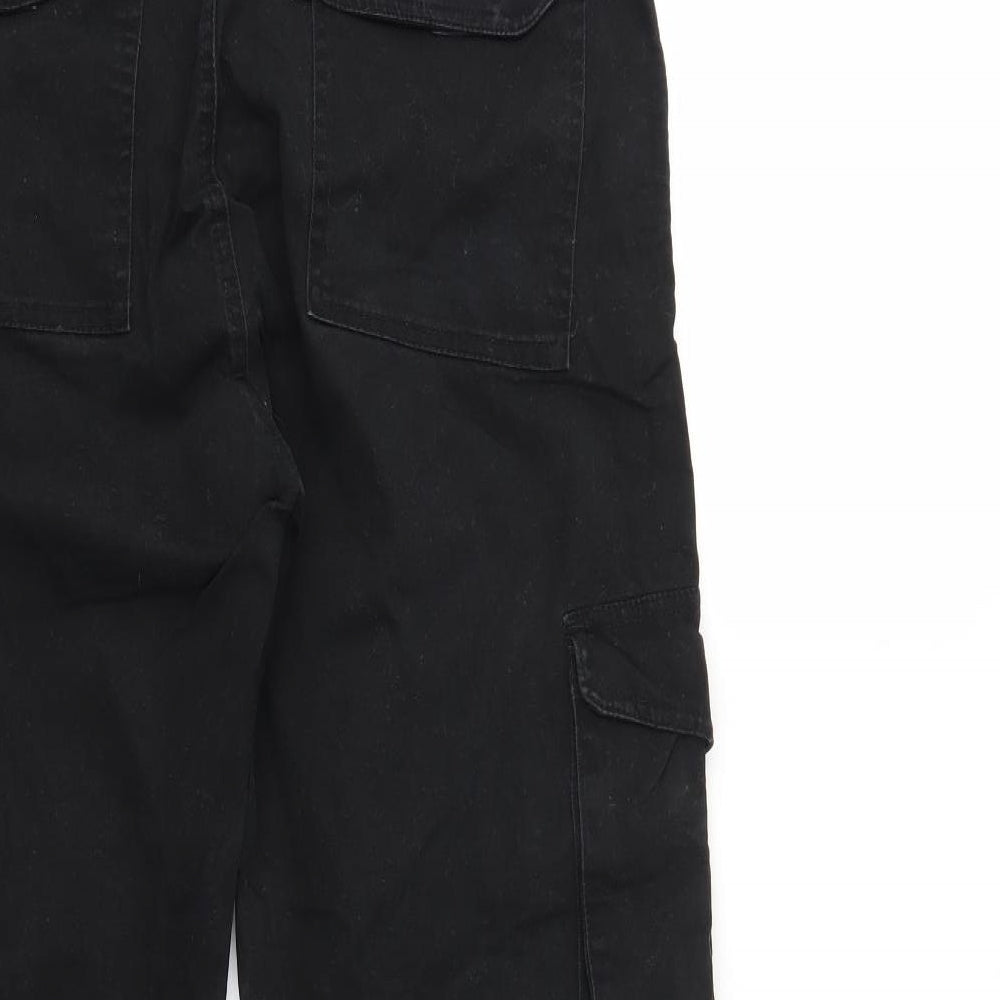 Millstone Mens Black   Cargo Trousers Size 32 in L26 in