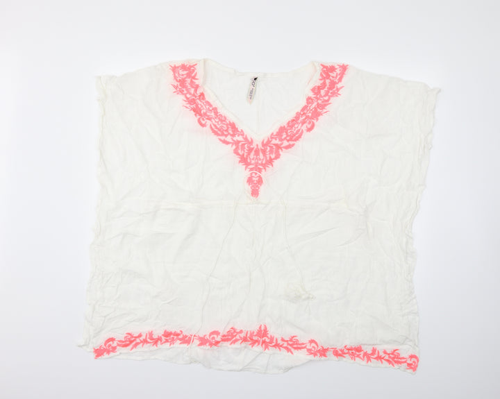 Golden Days Womens White Kaftan Size S