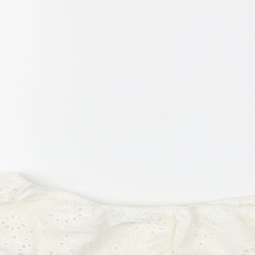 PARIS ET MOI Womens White   Basic Blouse Size S
