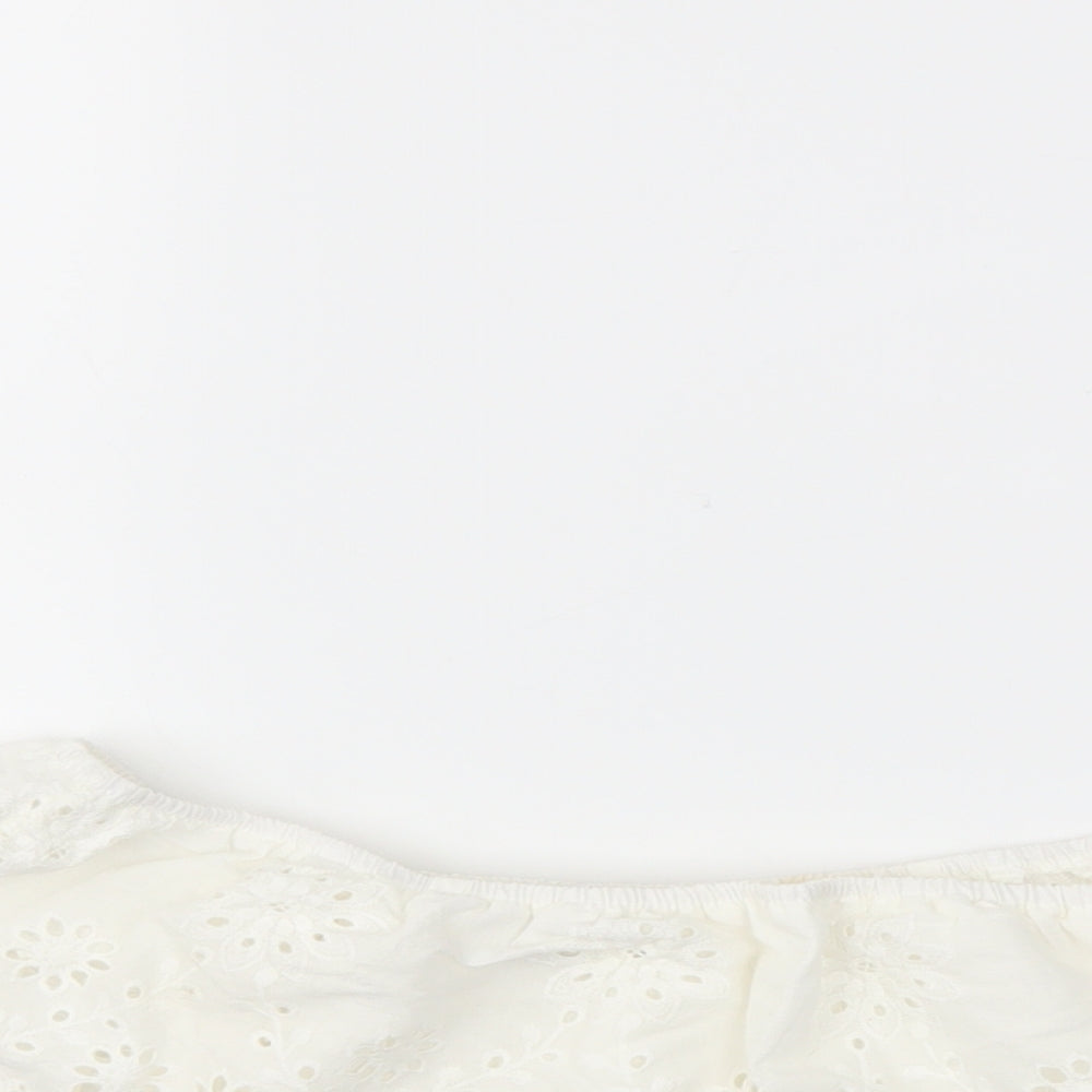 PARIS ET MOI Womens White   Basic Blouse Size S