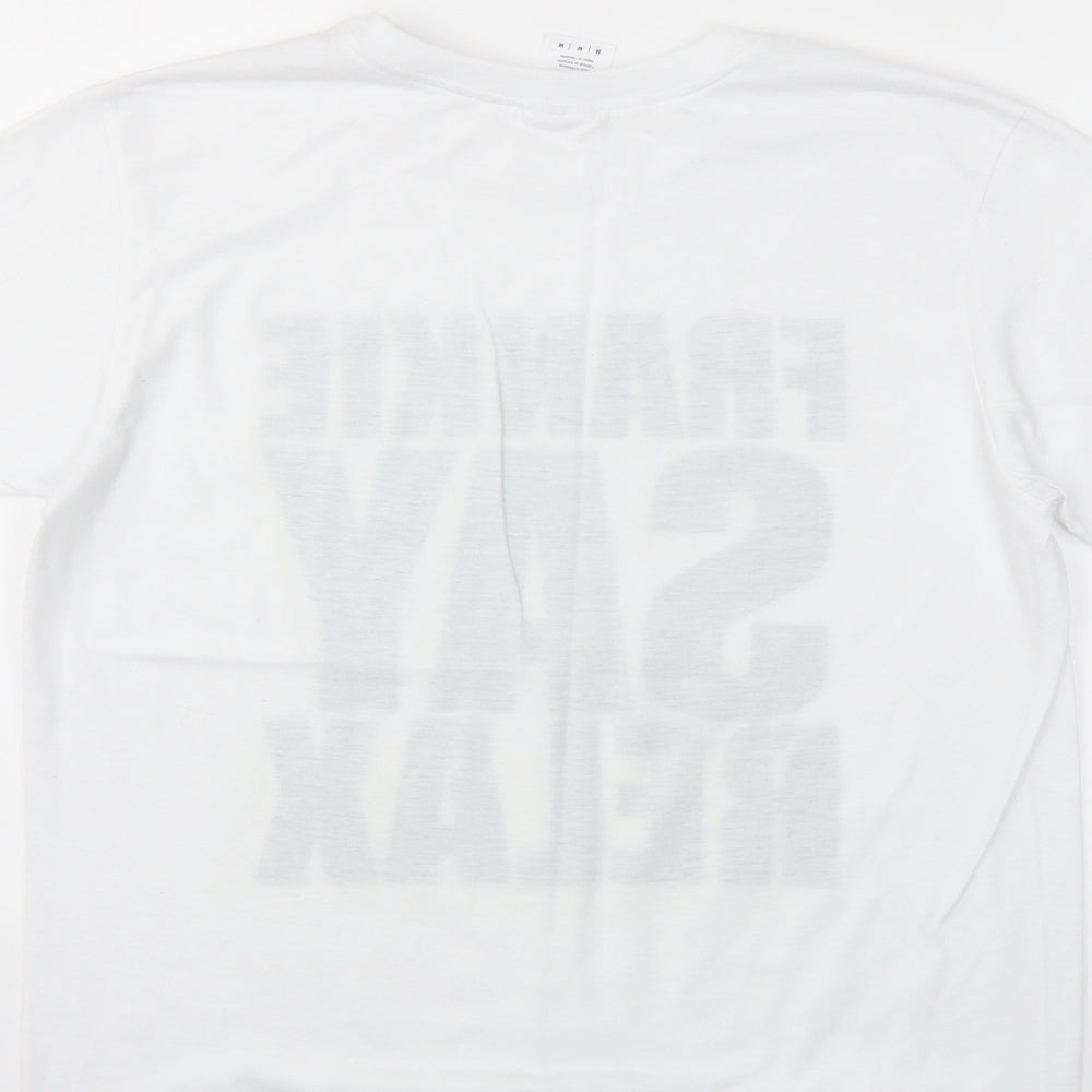 Gildan Mens White    T-Shirt Size M